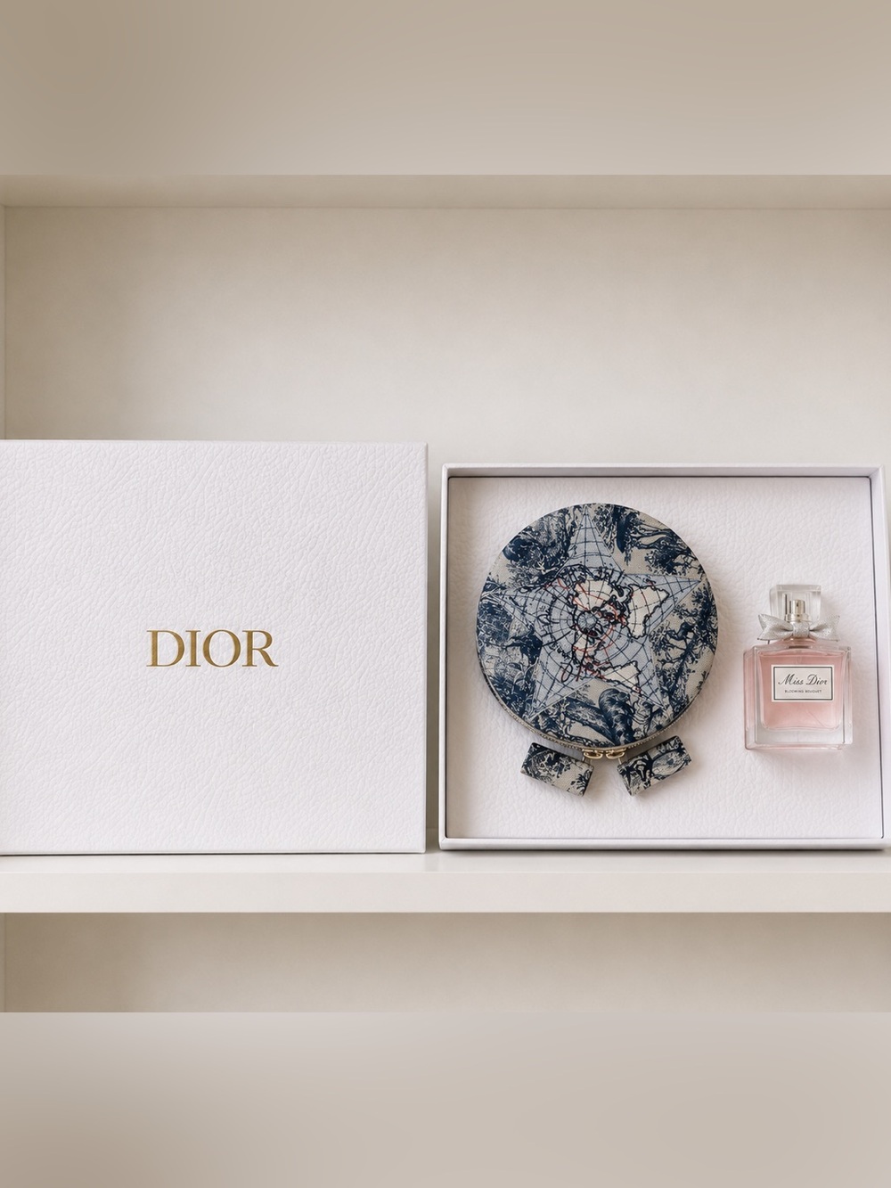 Dior Around the World Tote Bag Bundle w/ Jewelry Box, Perfume & Stationery Set - Picture 3 of 5